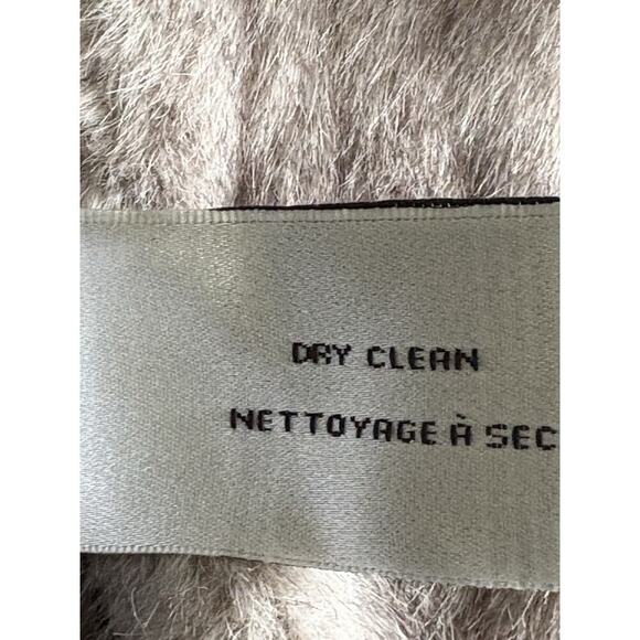 Via Spiga Women’s Size Small Faux fur Reversible Vest Light Gray - Picture 10 of 14